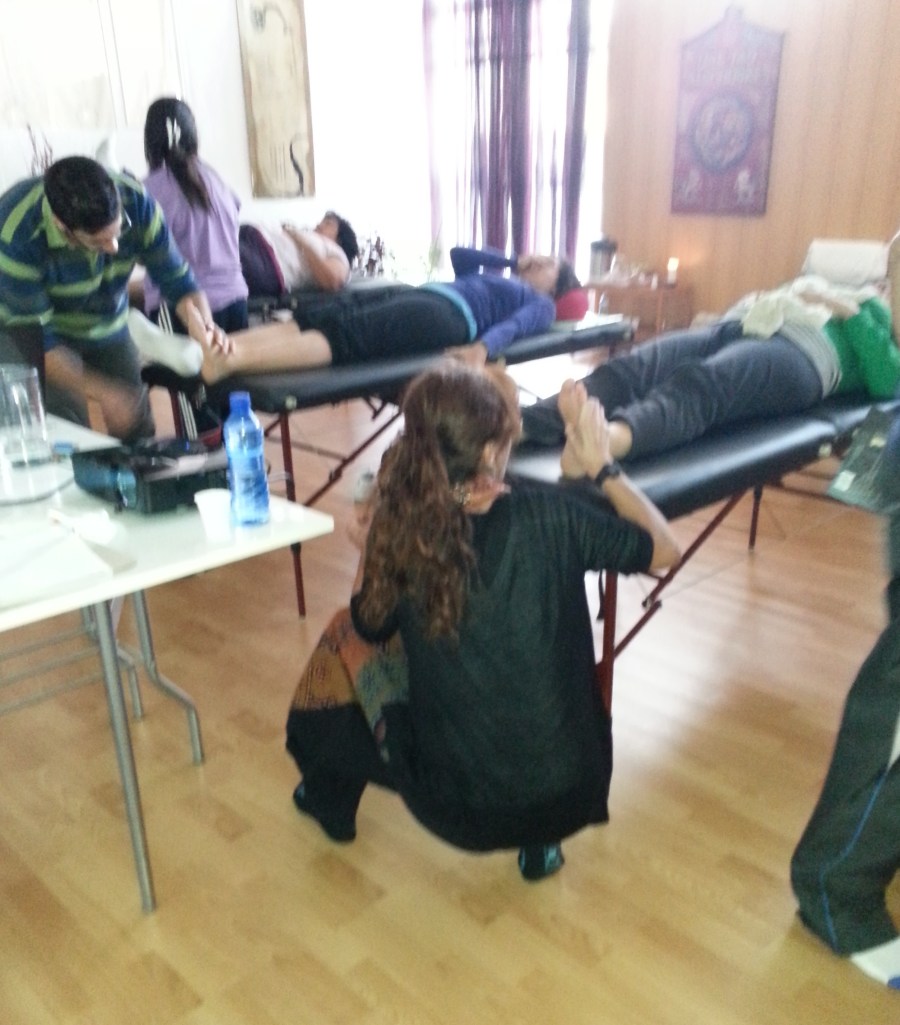 Empezamos el año con las primeras prácticas de punción... 12 oct 2013